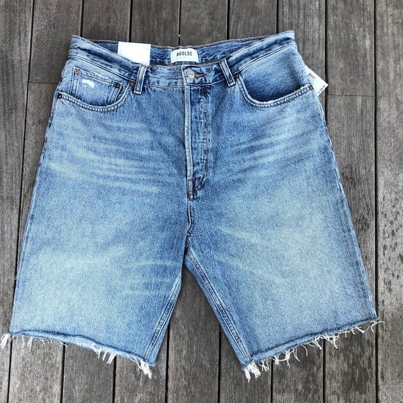 NEW NWT Agolde 90's Pinch Waist Ultra High Rise Straight Leg Marquee Shorts 31 - Picture 5 of 13